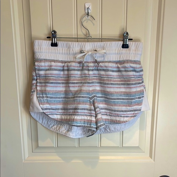 Athleta Jacquard Sandbar Linen Shorts | Women’s Size 2 - Picture 3 of 8